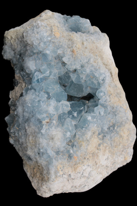 Celestite geode cluster 3840g in sunlight - Rocks and Things Store