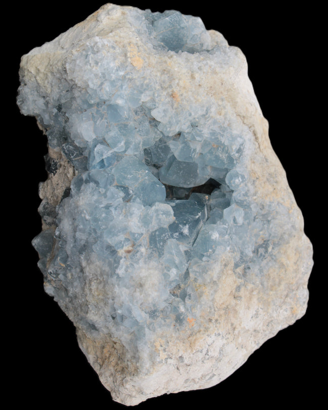 Celestite geode cluster 3840g in sunlight - Rocks and Things Store