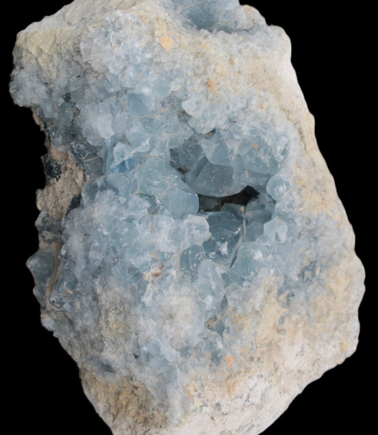 Celestite geode cluster 3840g in sunlight - Rocks and Things Store
