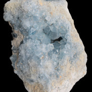 Celestite geode cluster 3840g in sunlight - Rocks and Things Store