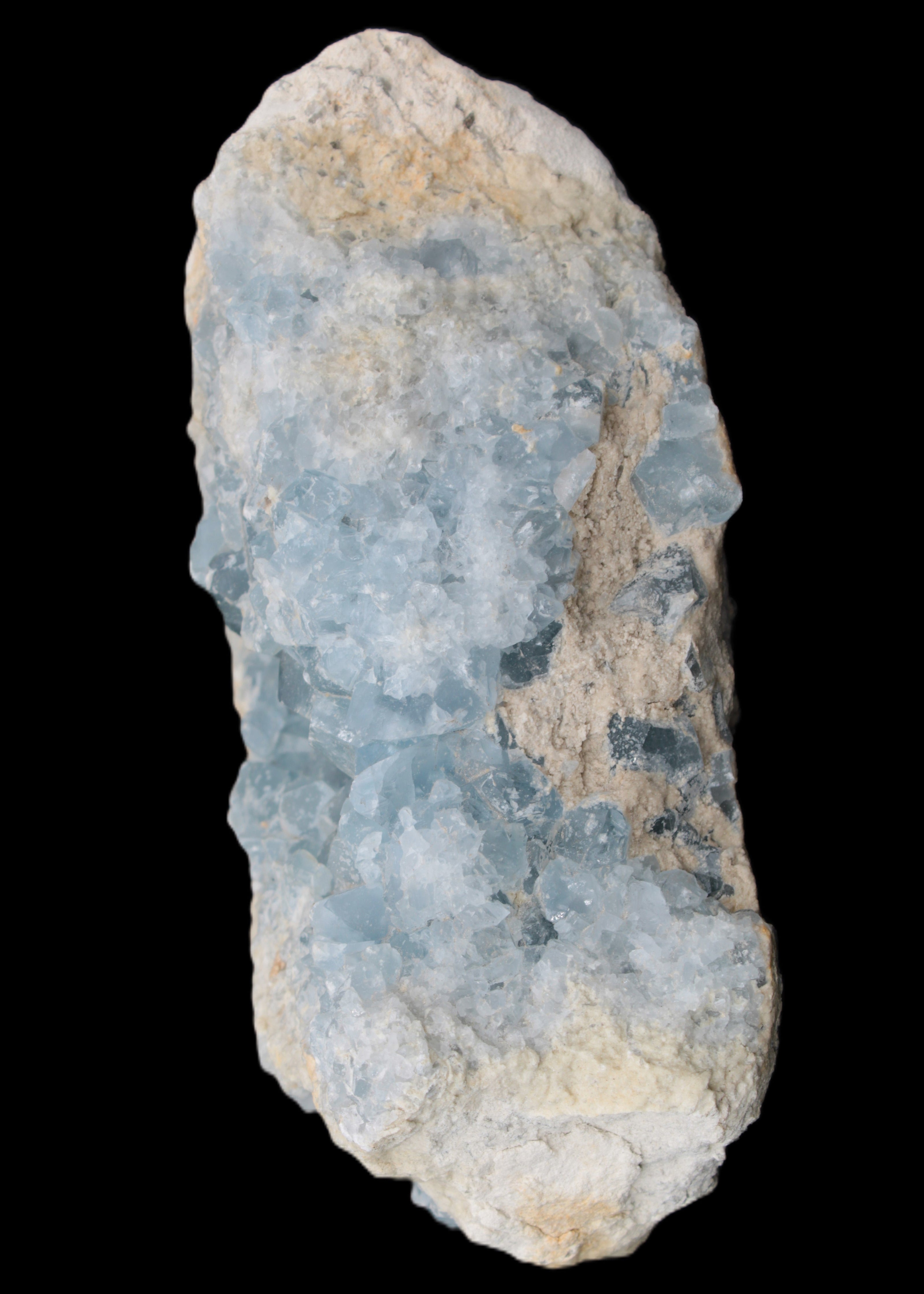 Celestite geode cluster 3840g in sunlight - Rocks and Things Store