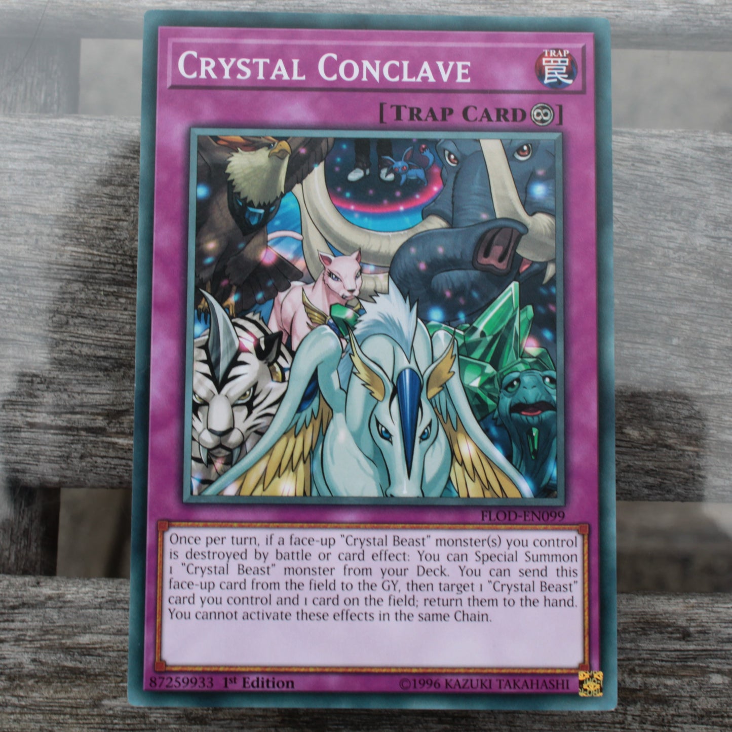 Crystal Conclave common 1st edition YuGiOh card FLOD-EN099