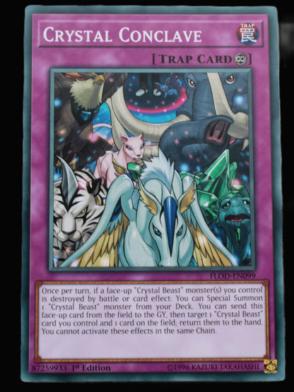 Crystal Conclave common 1st edition YuGiOh card FLOD-EN099 Rocks and Things