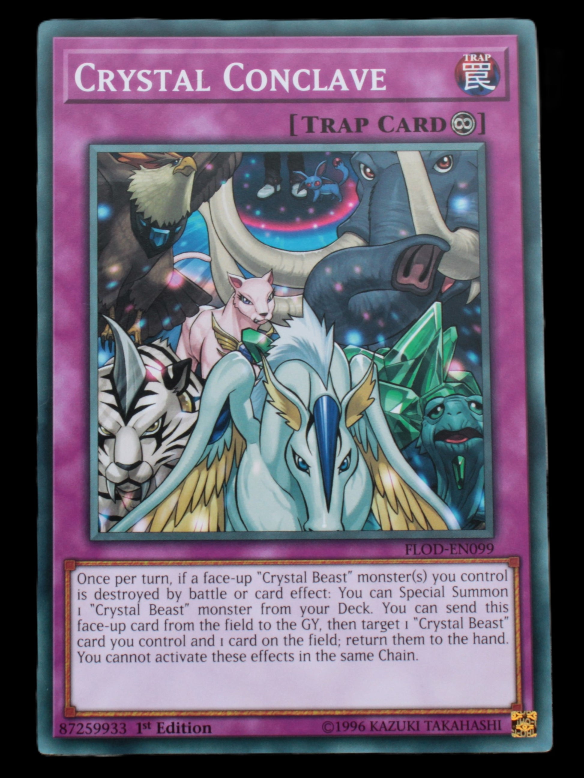 Crystal Conclave common 1st edition YuGiOh card FLOD-EN099 Rocks and Things