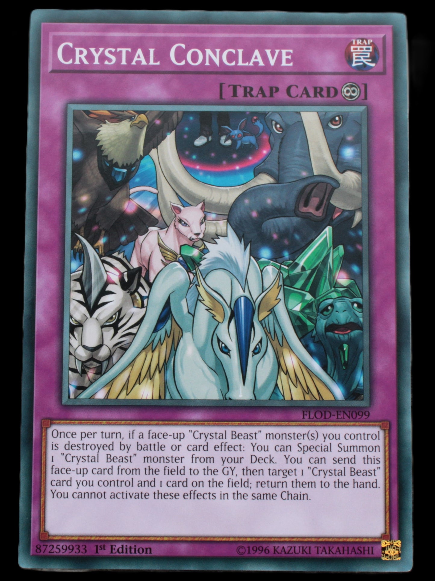 Crystal Conclave common 1st edition YuGiOh card FLOD-EN099 Rocks and Things