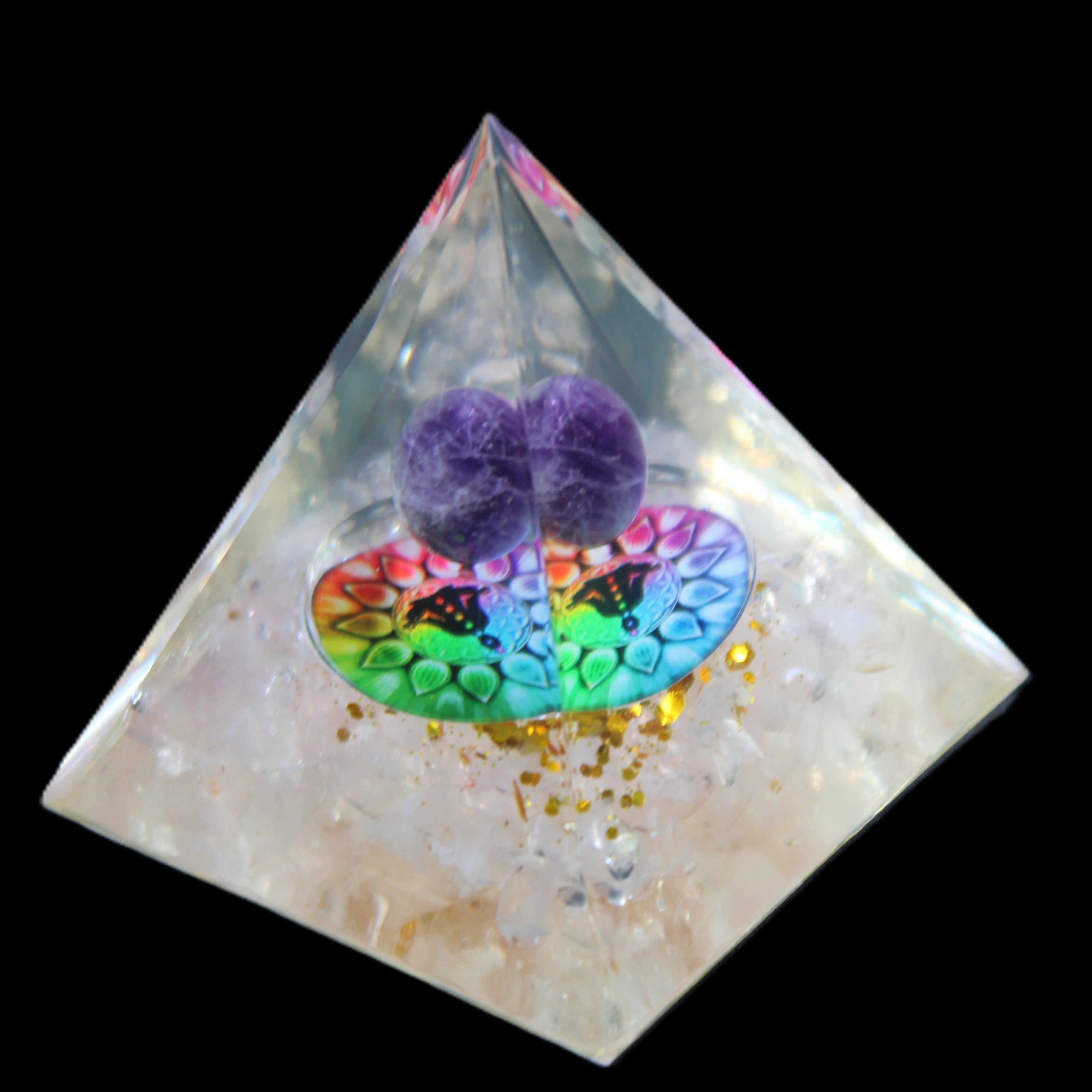 Orgone pyramid in sunlight - Rocks and Things Store