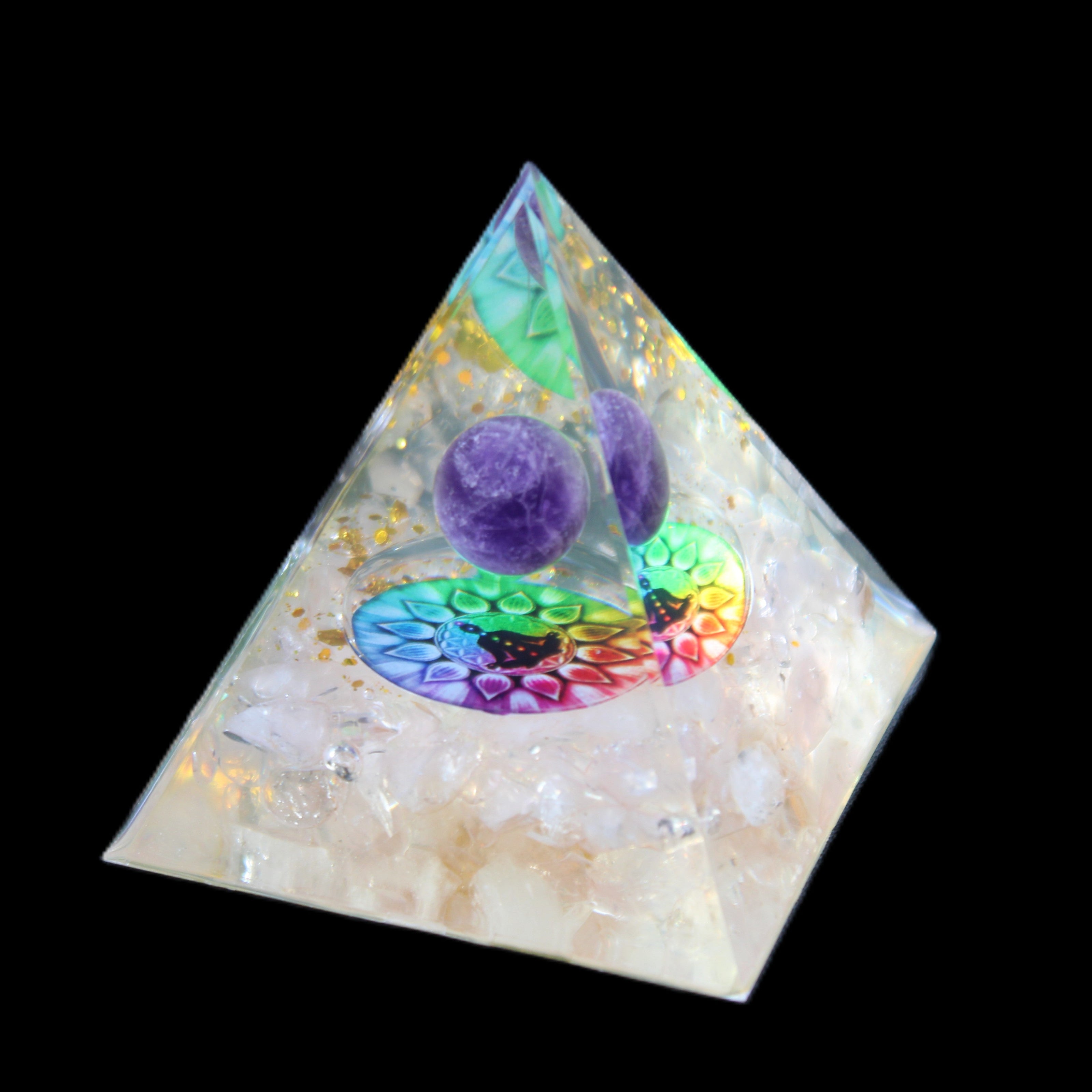 Orgone pyramid in sunlight - Rocks and Things Store