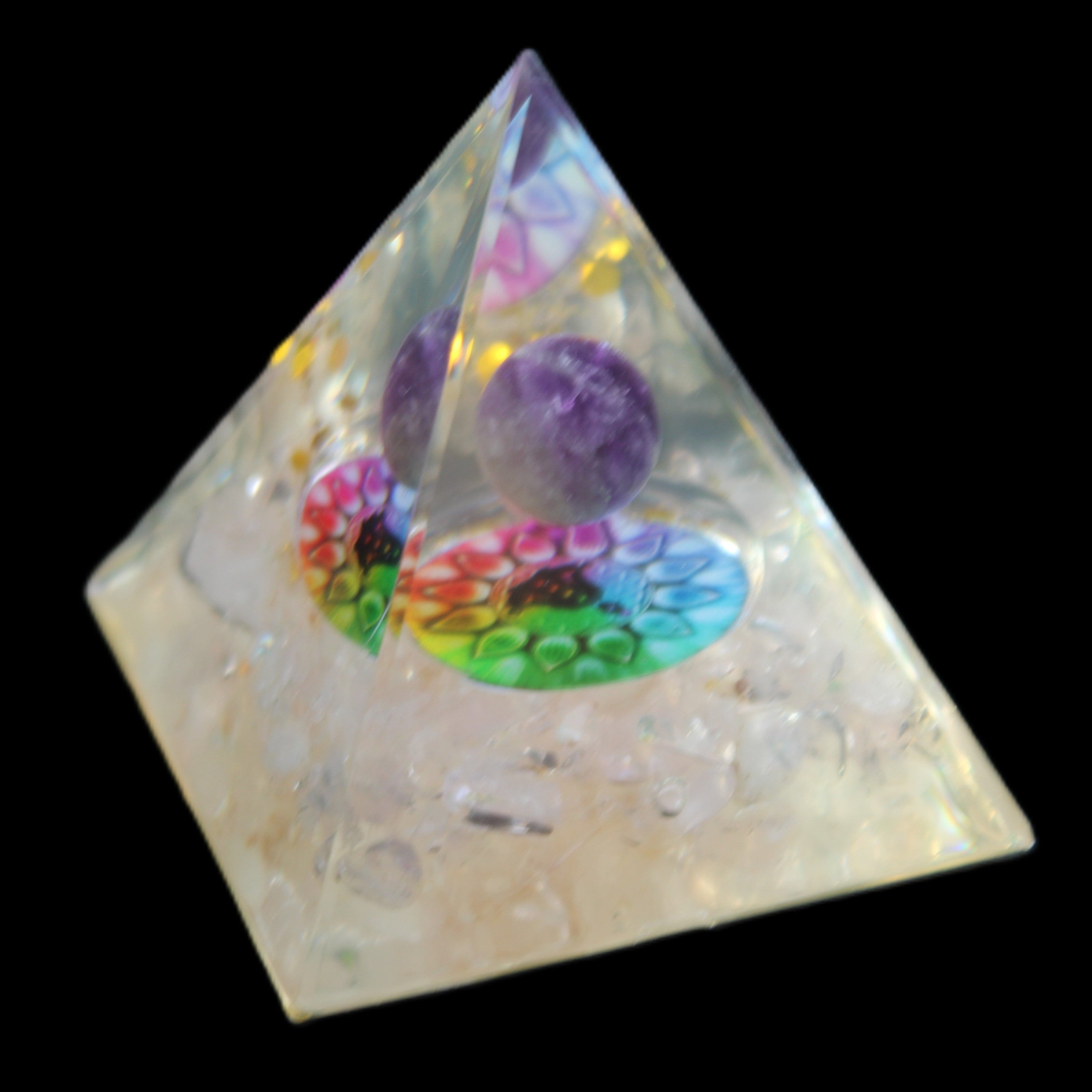 Orgone pyramid in sunlight - Rocks and Things Store