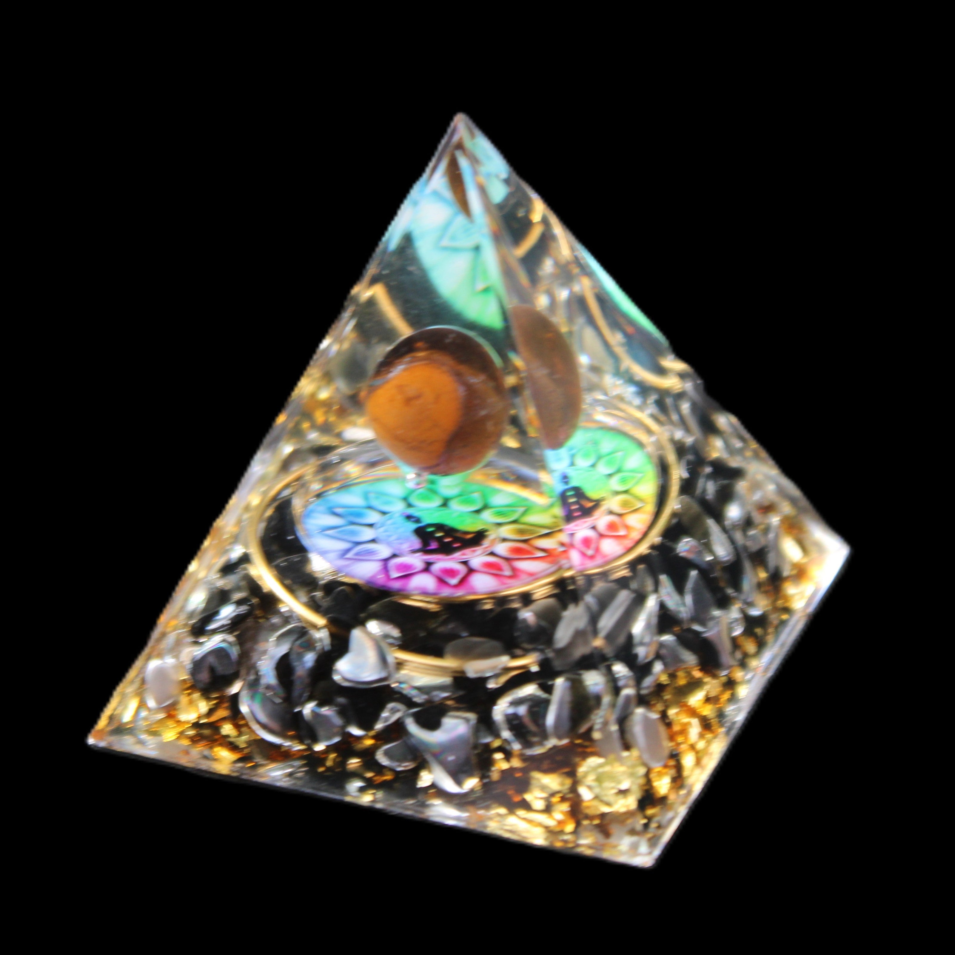 Orgone pyramid 63g in sunlight - Rocks and Things Store