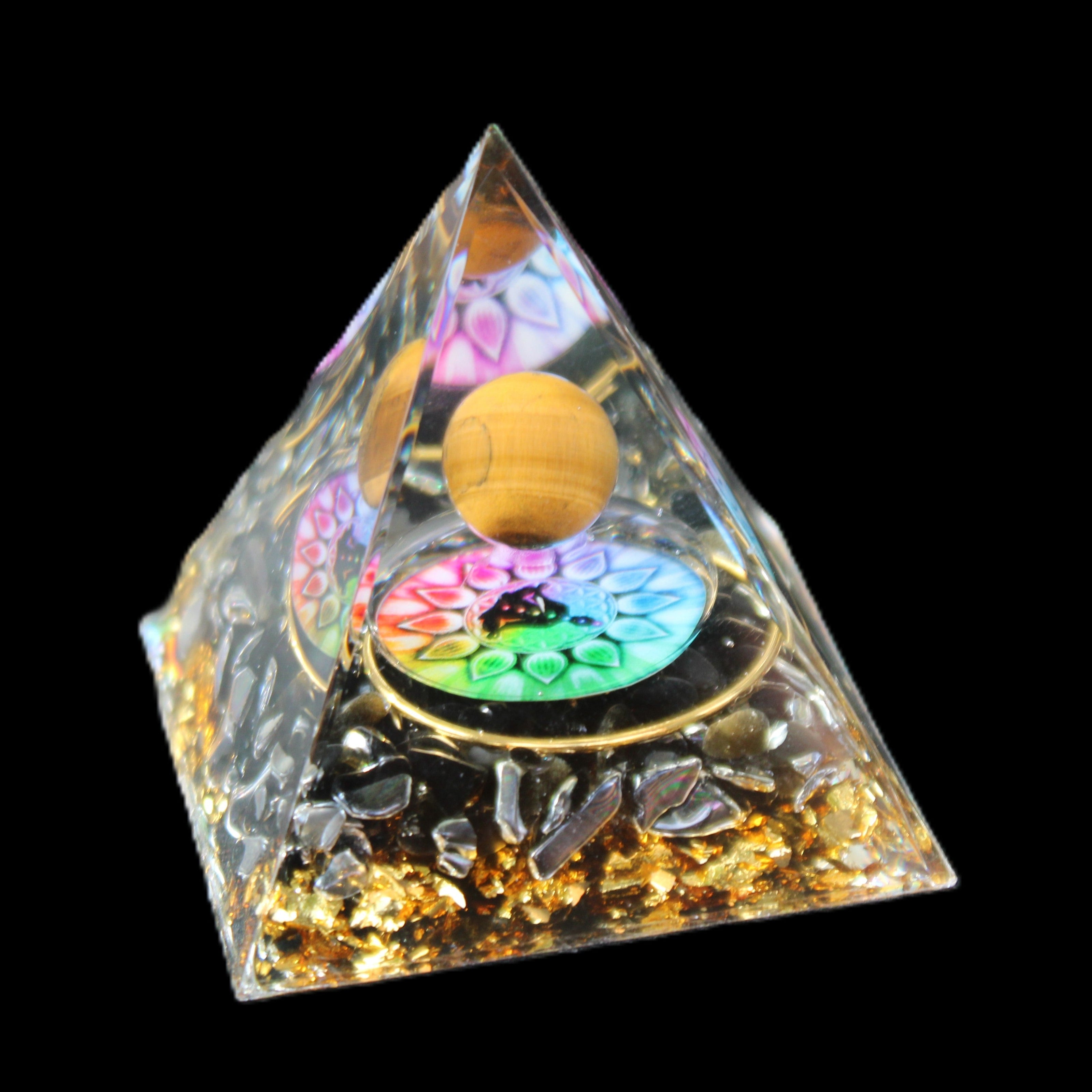 Orgone pyramid 63g in sunlight - Rocks and Things Store