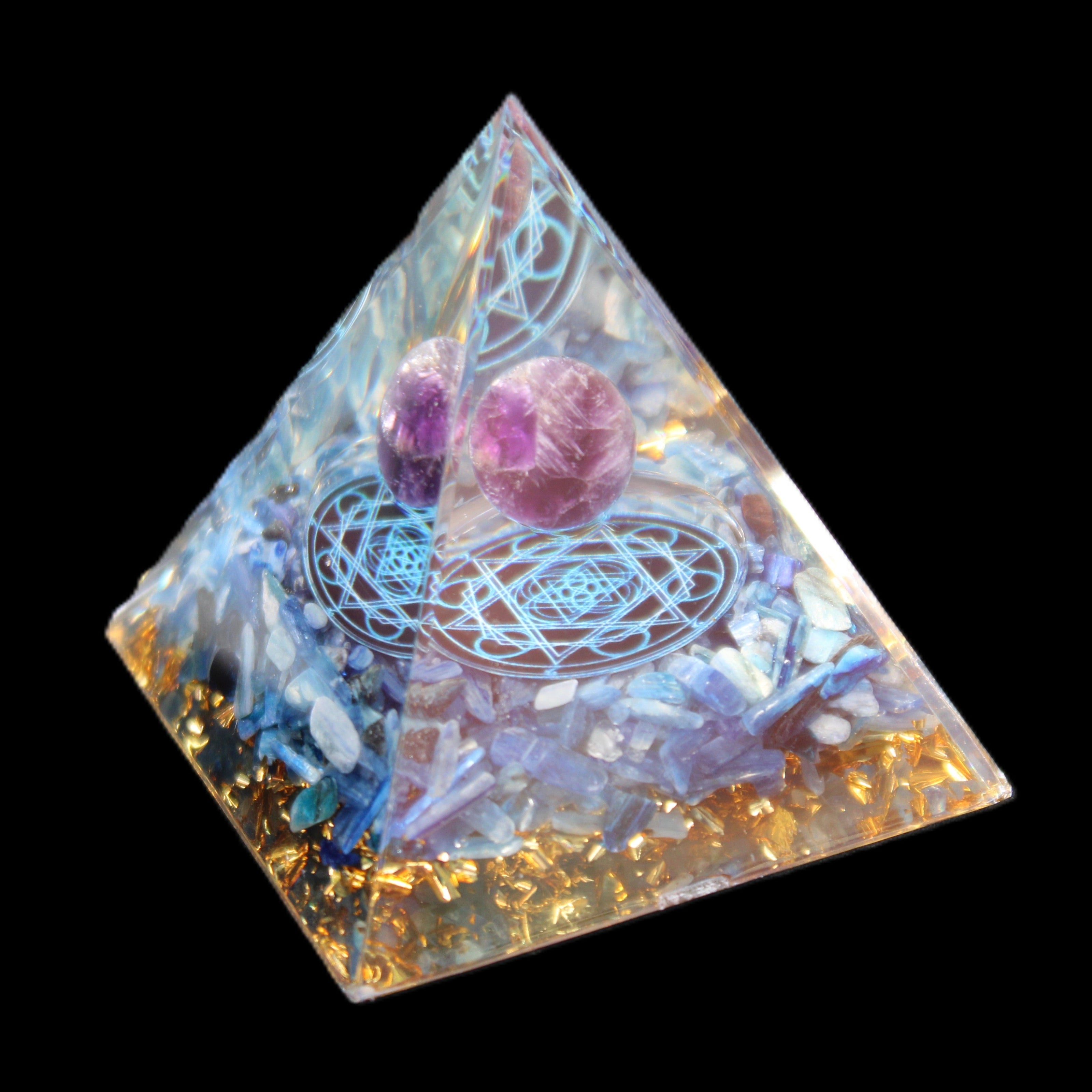 Orgone pyramid 63g in sunlight - Rocks and Things Store