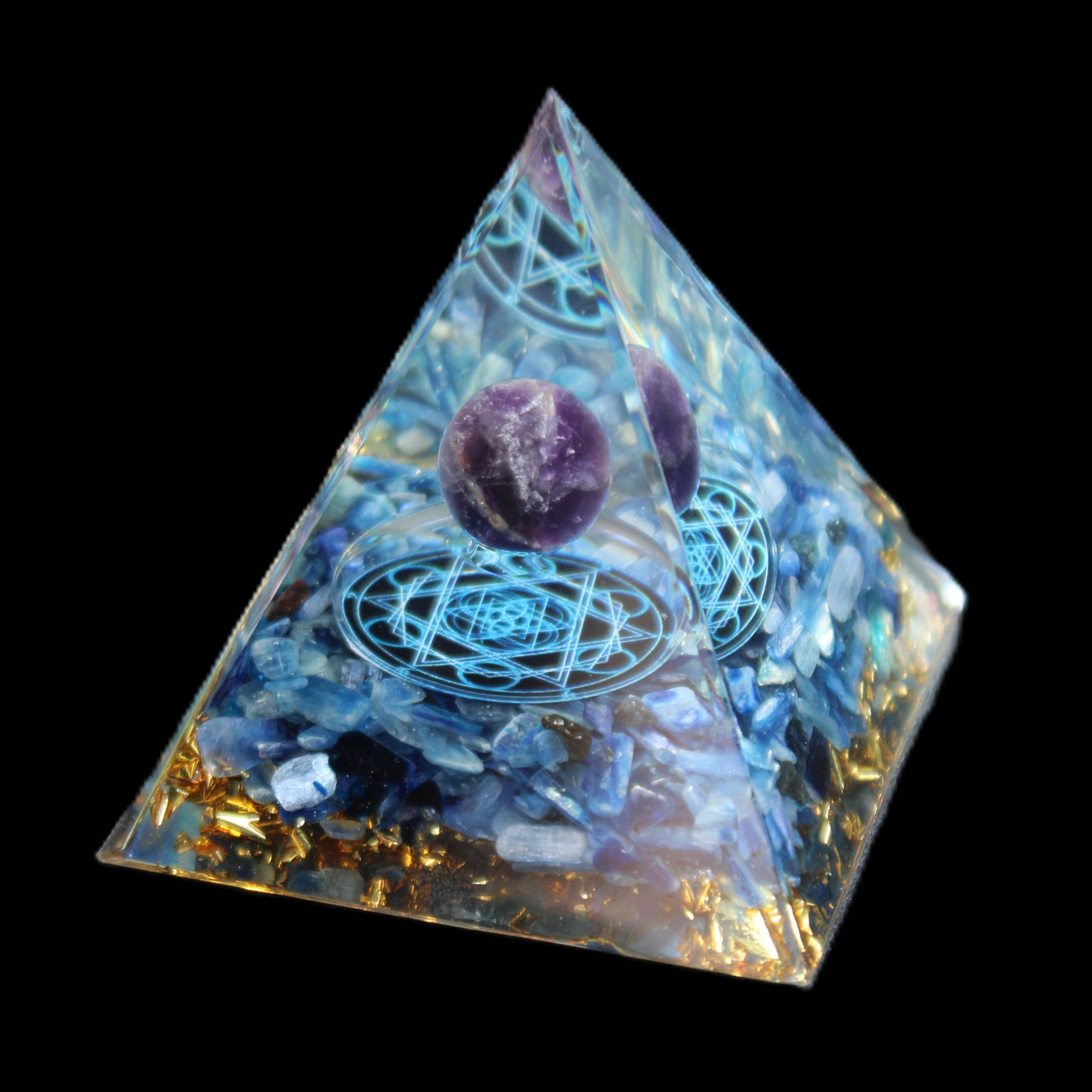 Orgone pyramid 63g in sunlight - Rocks and Things Store