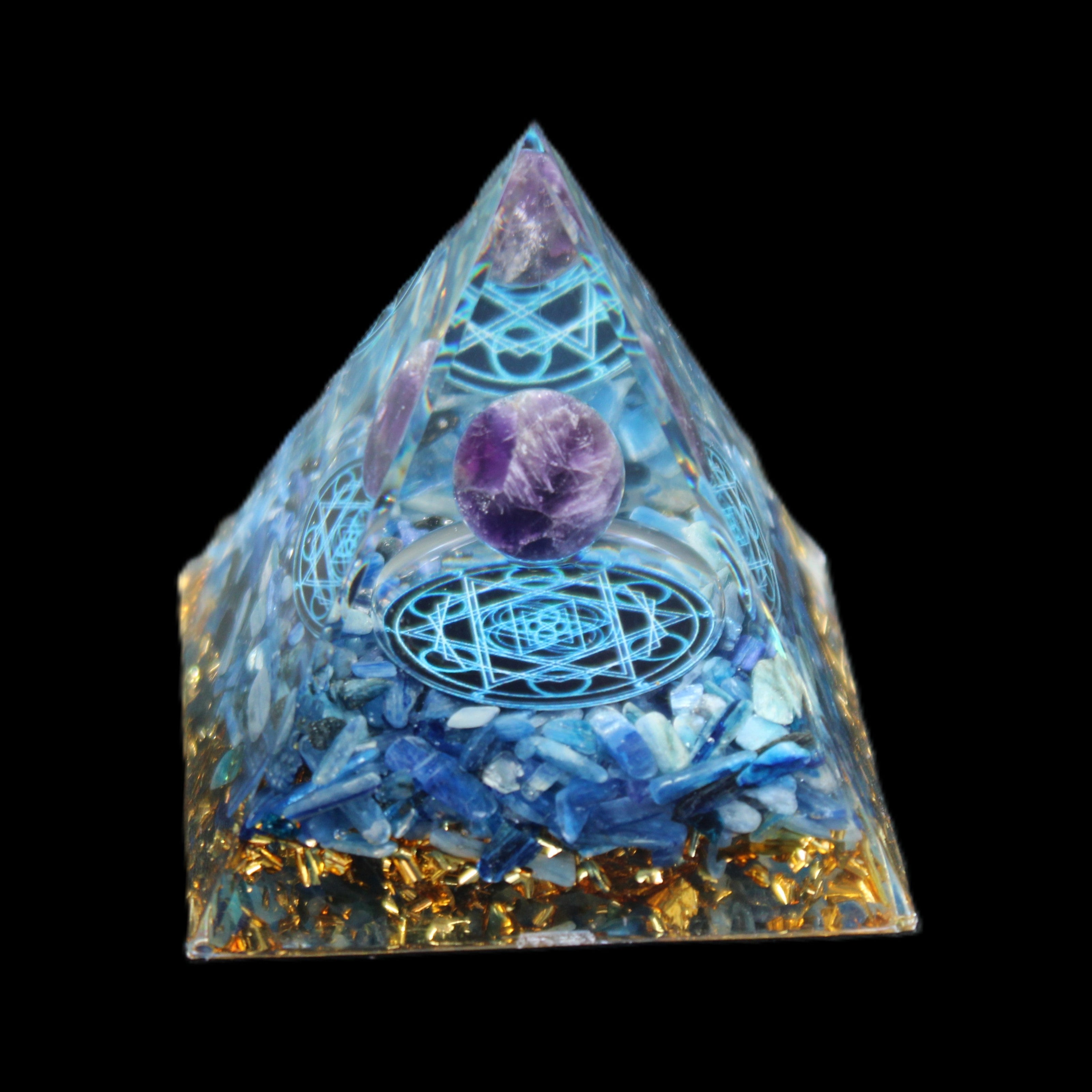 Orgone pyramid 63g in sunlight - Rocks and Things Store