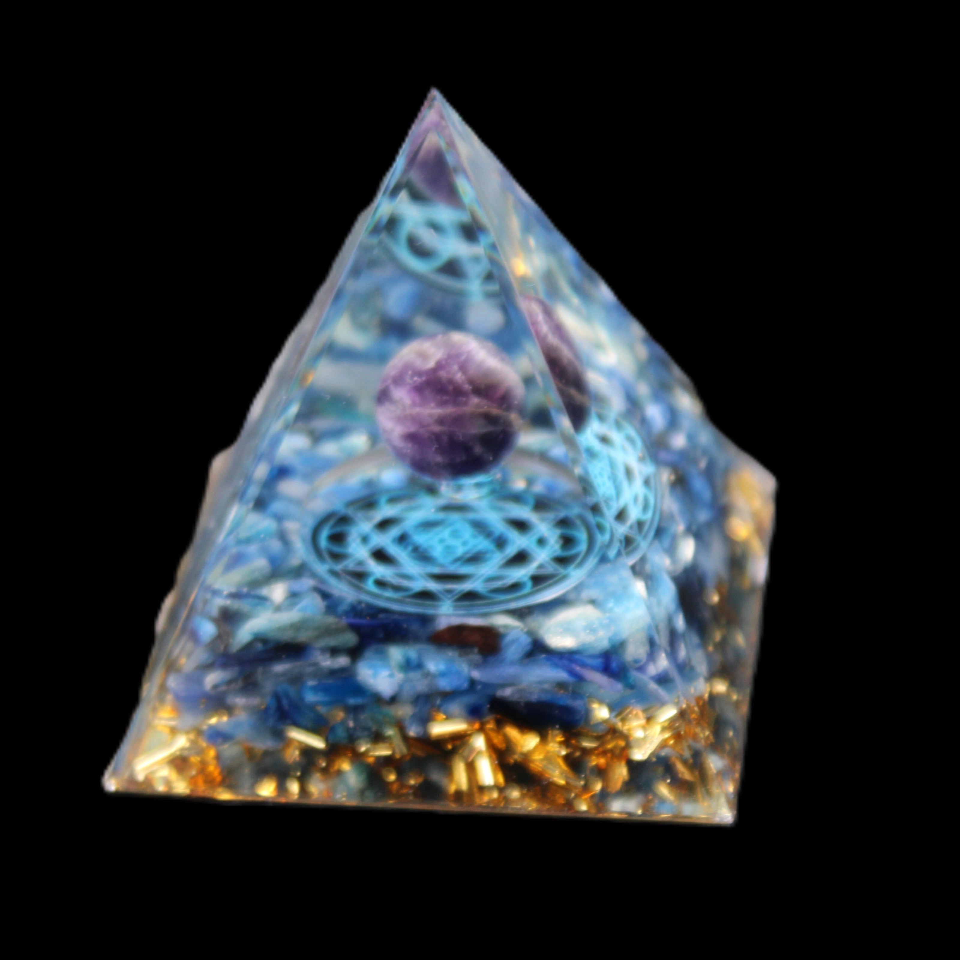 Orgone pyramid 63g in sunlight - Rocks and Things Store