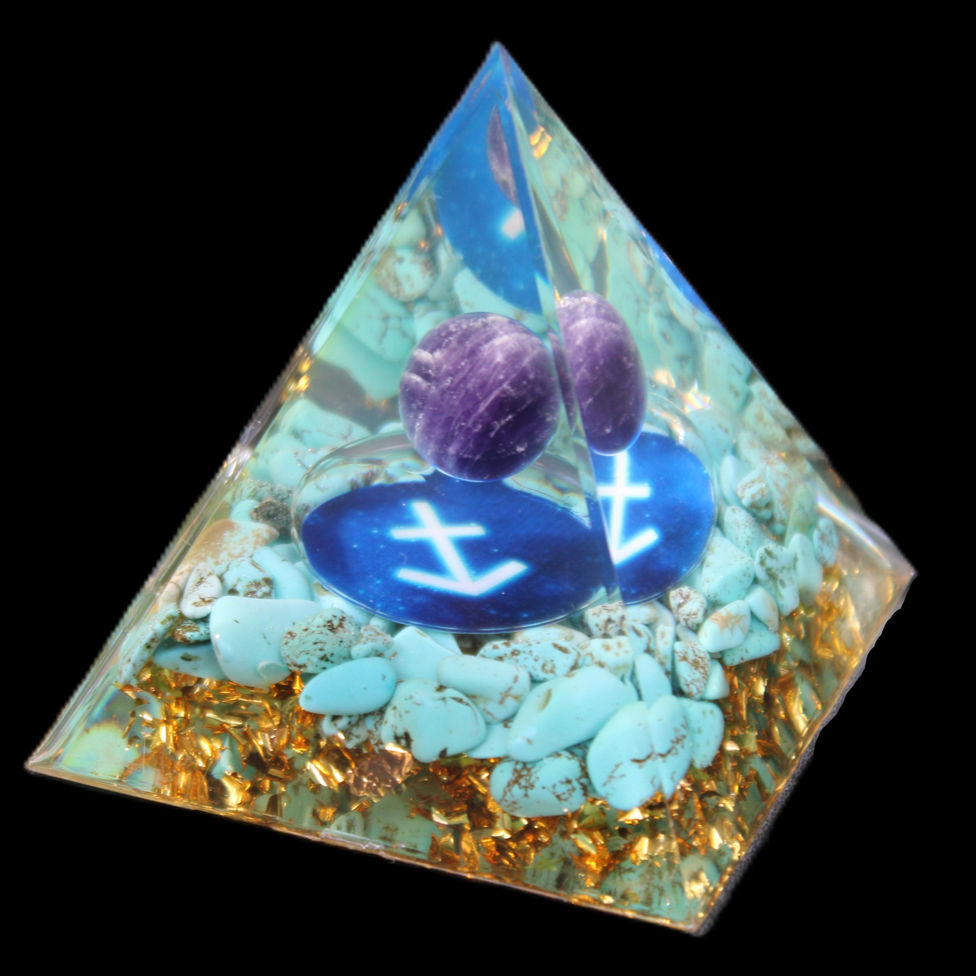 Orgone pyramid 63g in sunlight - Rocks and Things Store