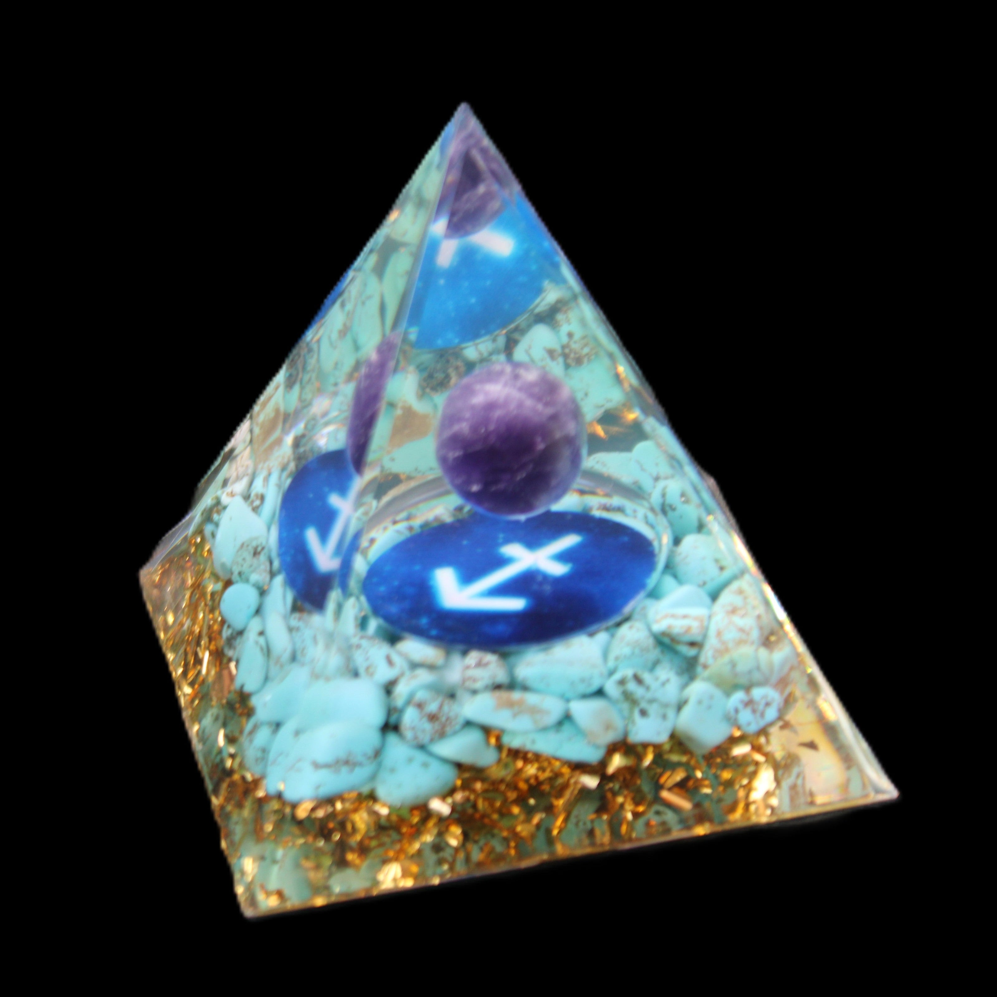 Orgone pyramid 63g in sunlight - Rocks and Things Store