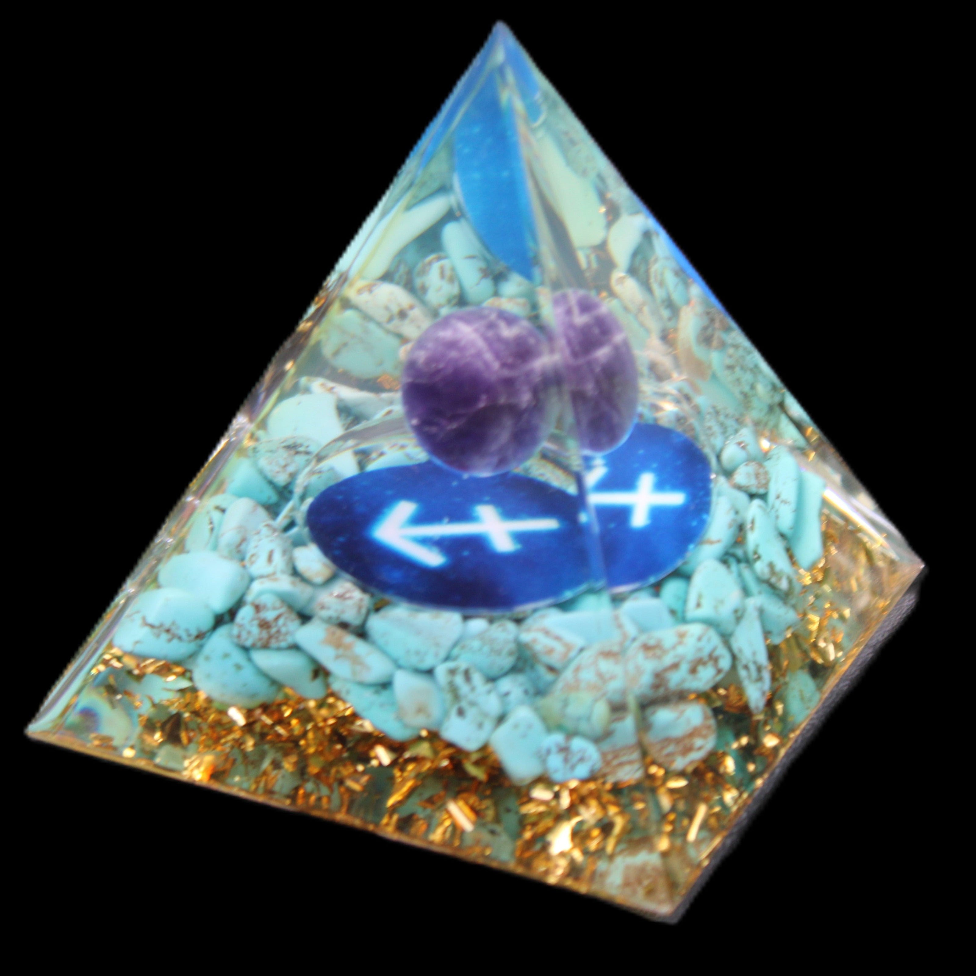 Orgone pyramid 63g in sunlight - Rocks and Things Store