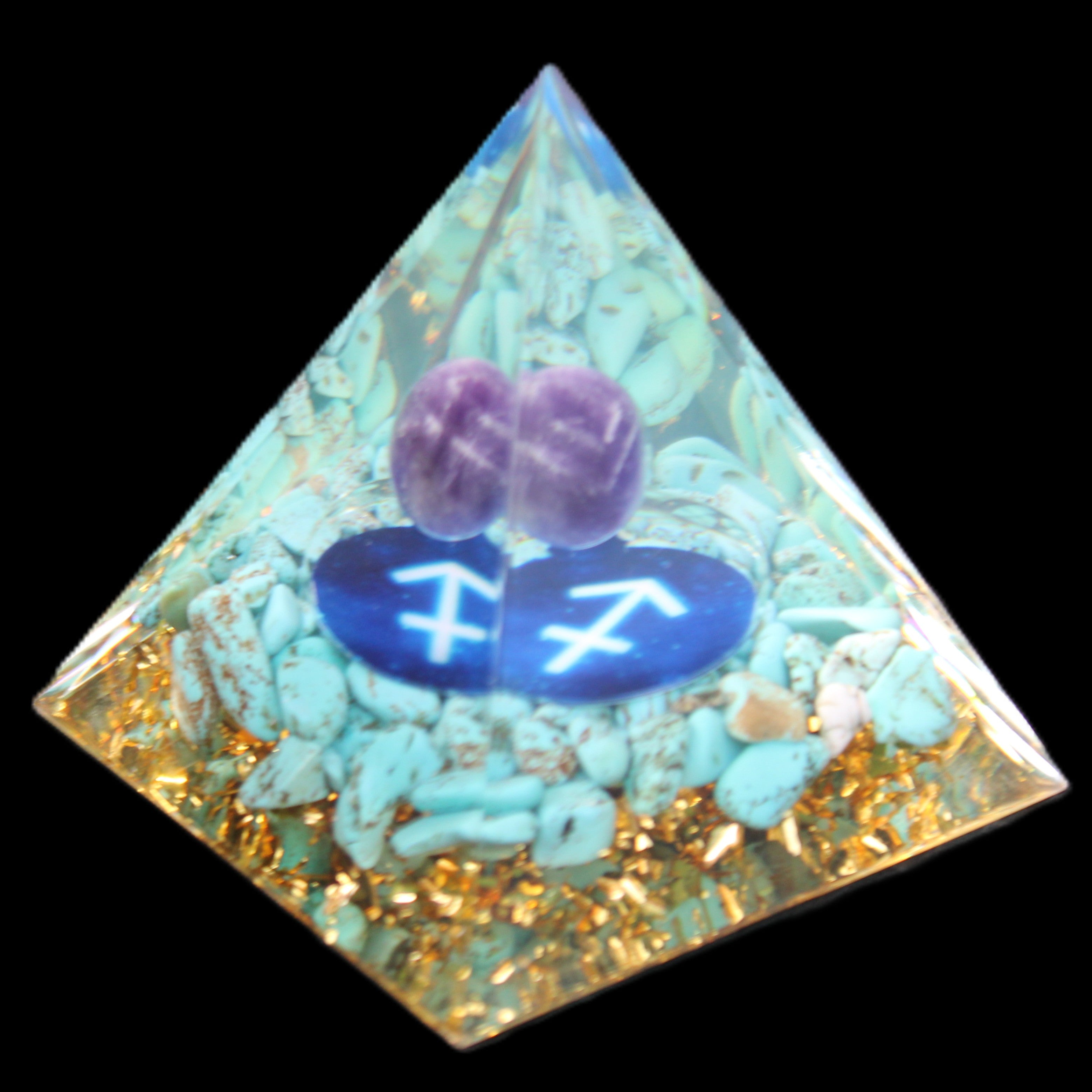 Orgone pyramid 63g in sunlight - Rocks and Things Store