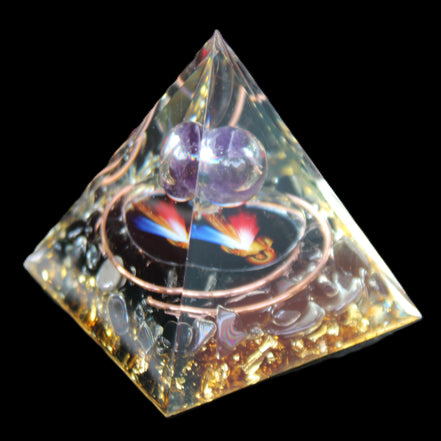 Orgone pyramid 49*49*50mm in sunlight - Rocks and Things Store