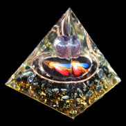 Orgone pyramid 49*49*50mm in sunlight - Rocks and Things Store