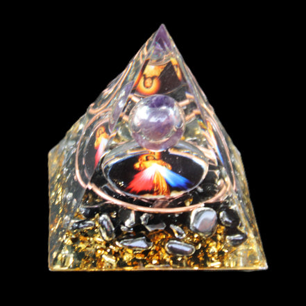 Orgone pyramid 49*49*50mm in sunlight - Rocks and Things Store