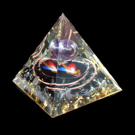 Orgone pyramid 49*49*50mm in sunlight - Rocks and Things Store