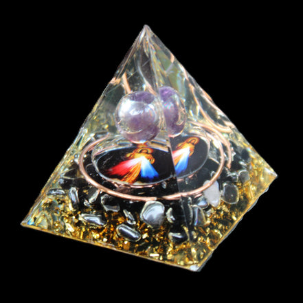 Orgone pyramid 49*49*50mm in sunlight - Rocks and Things Store