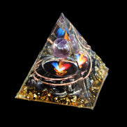 Orgone pyramid 49*49*50mm in sunlight - Rocks and Things Store