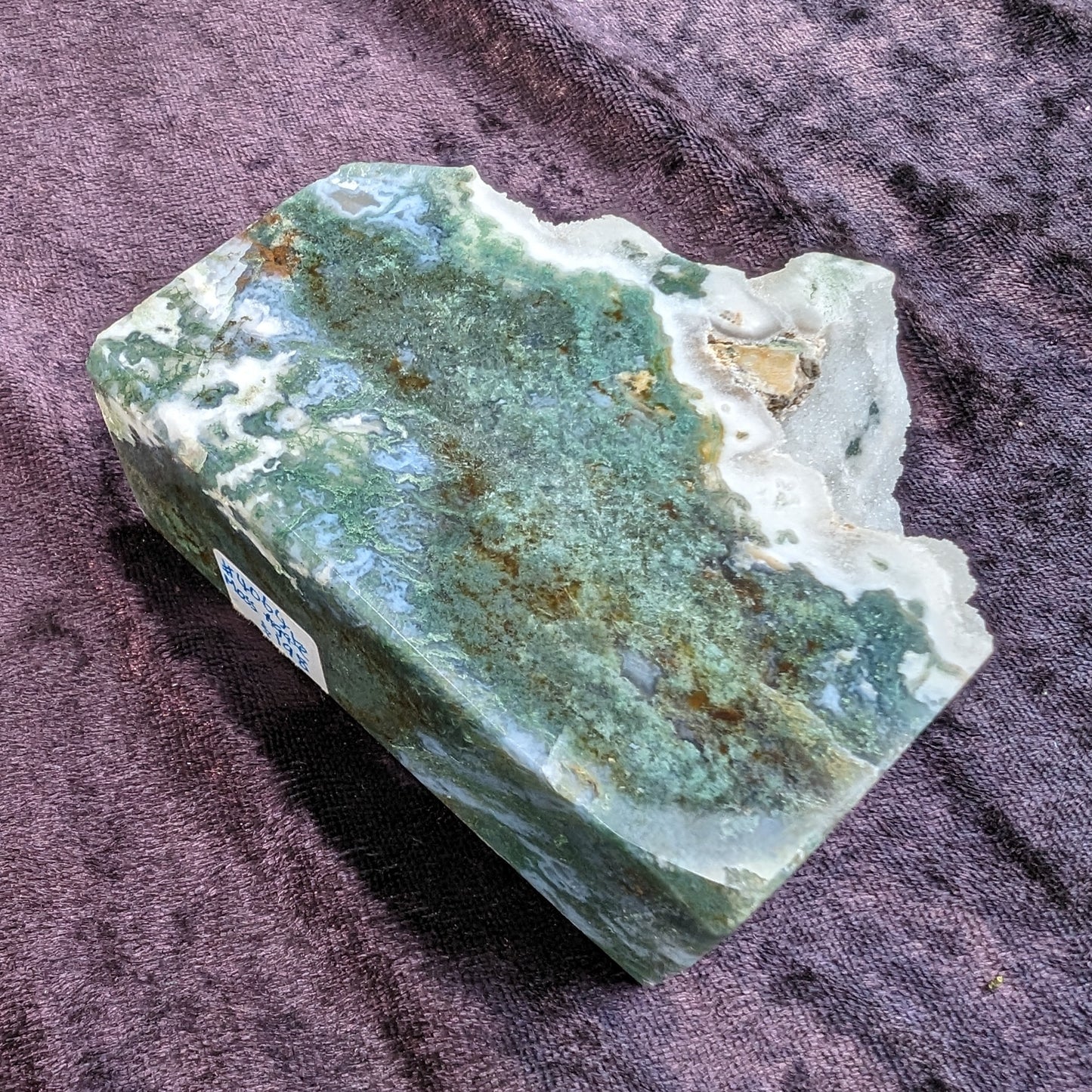 Moss Agate mountain range 85mm 388g Rocks and Things