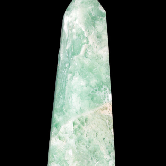 Green Fluorite obelisk 707g in sunlight - Rocks and Things Store