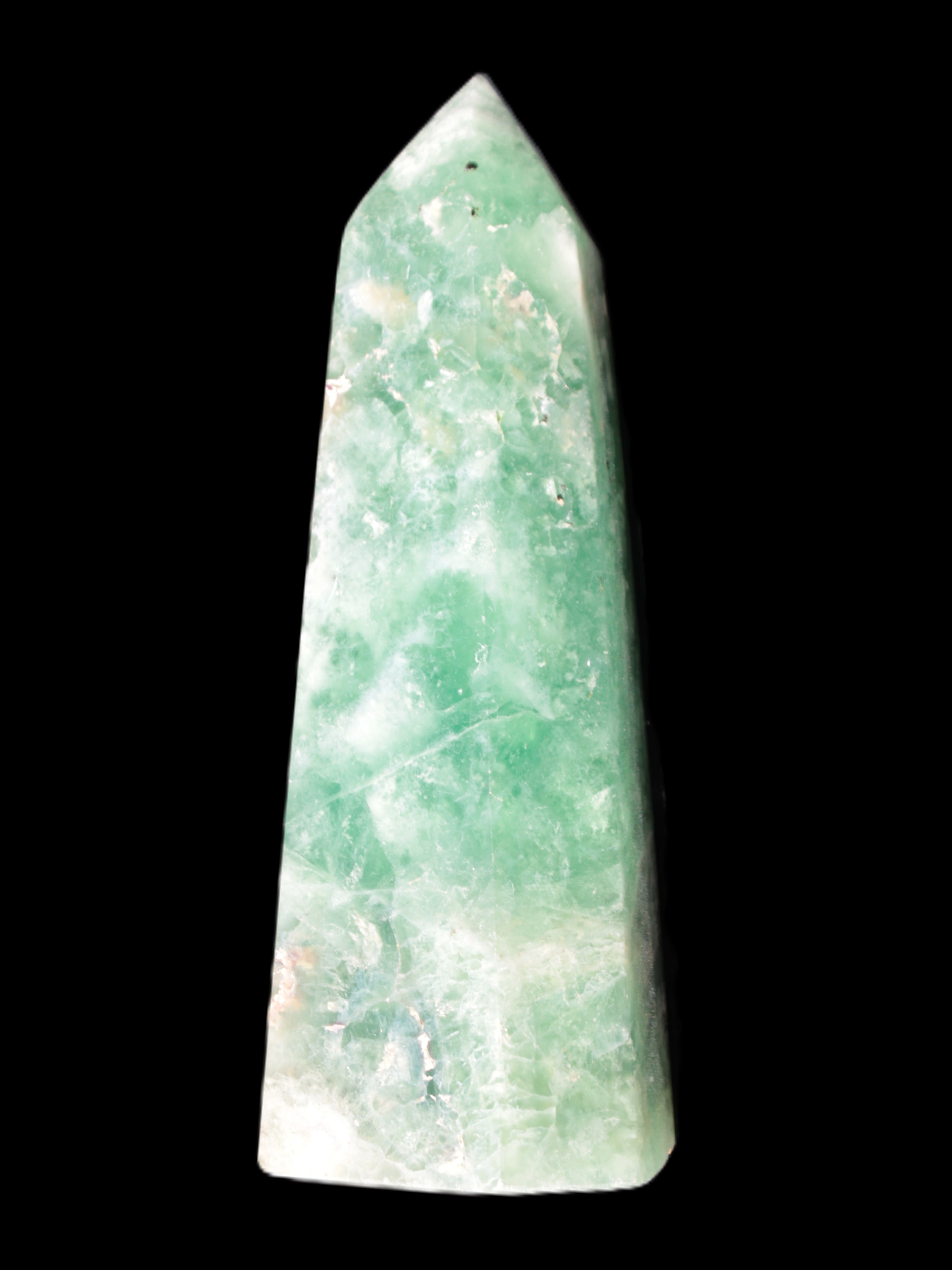 Green Fluorite obelisk 707g