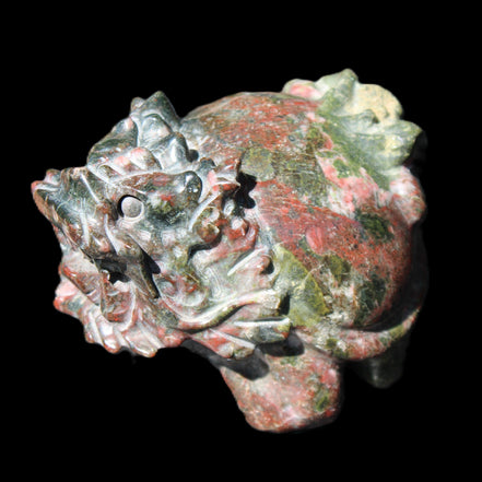 Dragons Blood Stone Turtle Dragon 359g in sunlight - Rocks and Things Store