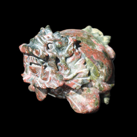 Dragons Blood Stone Turtle Dragon 359g in sunlight - Rocks and Things Store