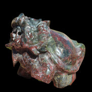 Dragons Blood Stone Turtle Dragon 359g in sunlight - Rocks and Things Store