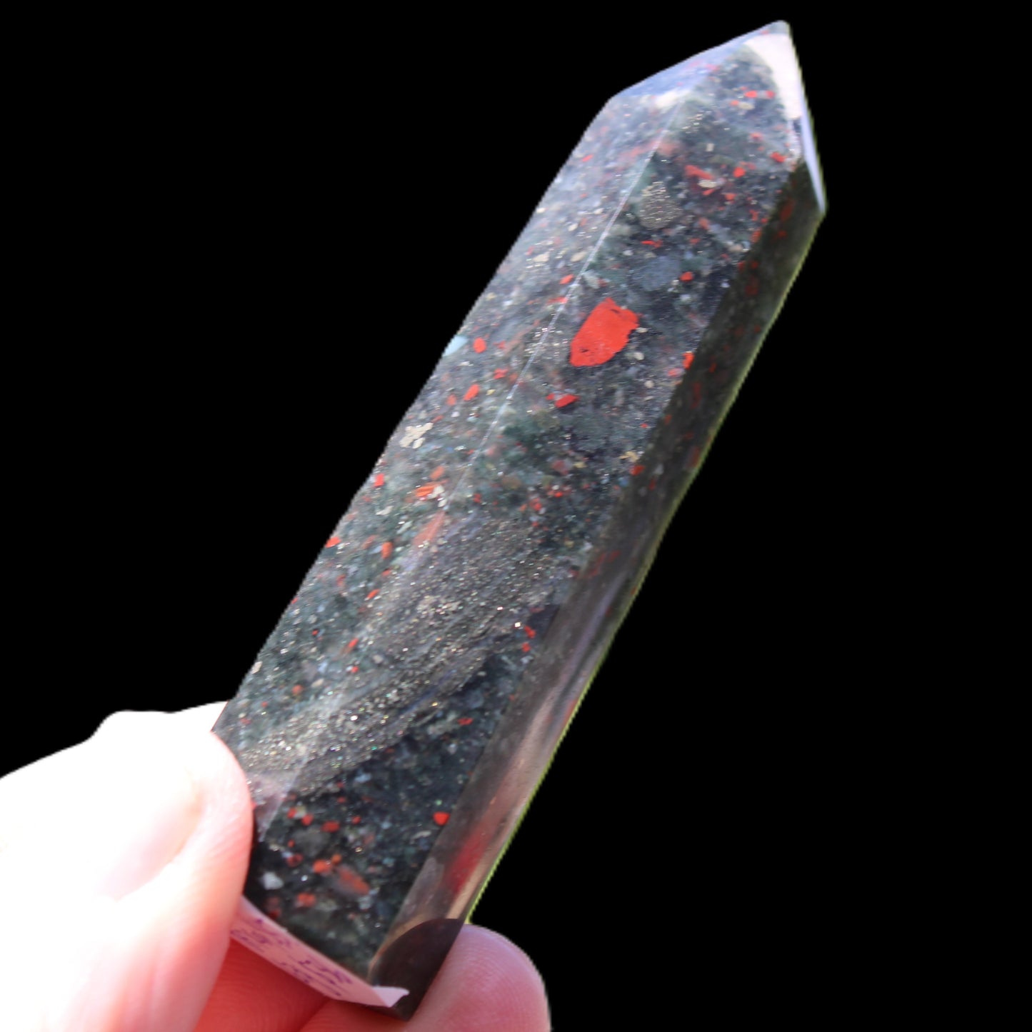 African Bloodstone wand 63g Rocks and Things