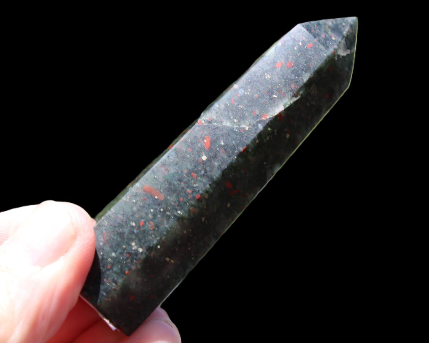 African Bloodstone wand 63g Rocks and Things