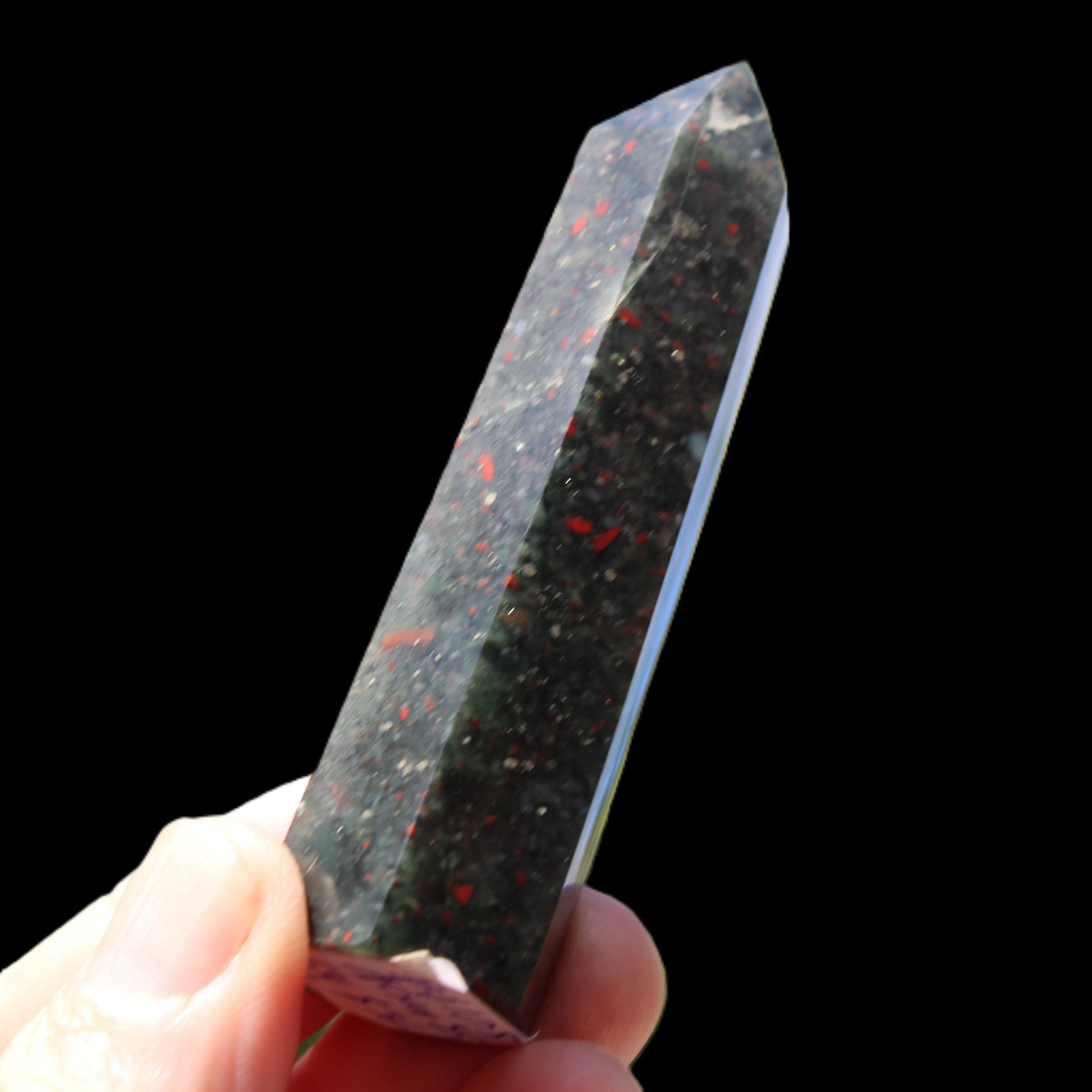 African Bloodstone wand 63g Rocks and Things