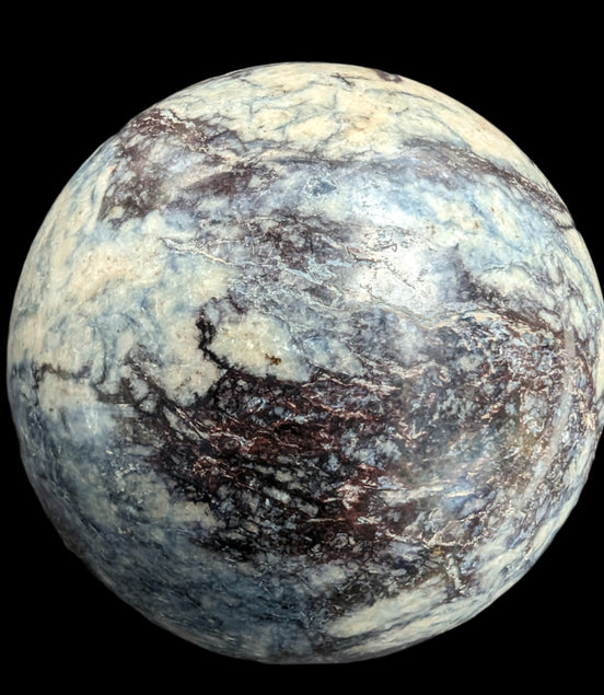 Pietersite sphere 209g in sunshine - Rocks and Things Store
