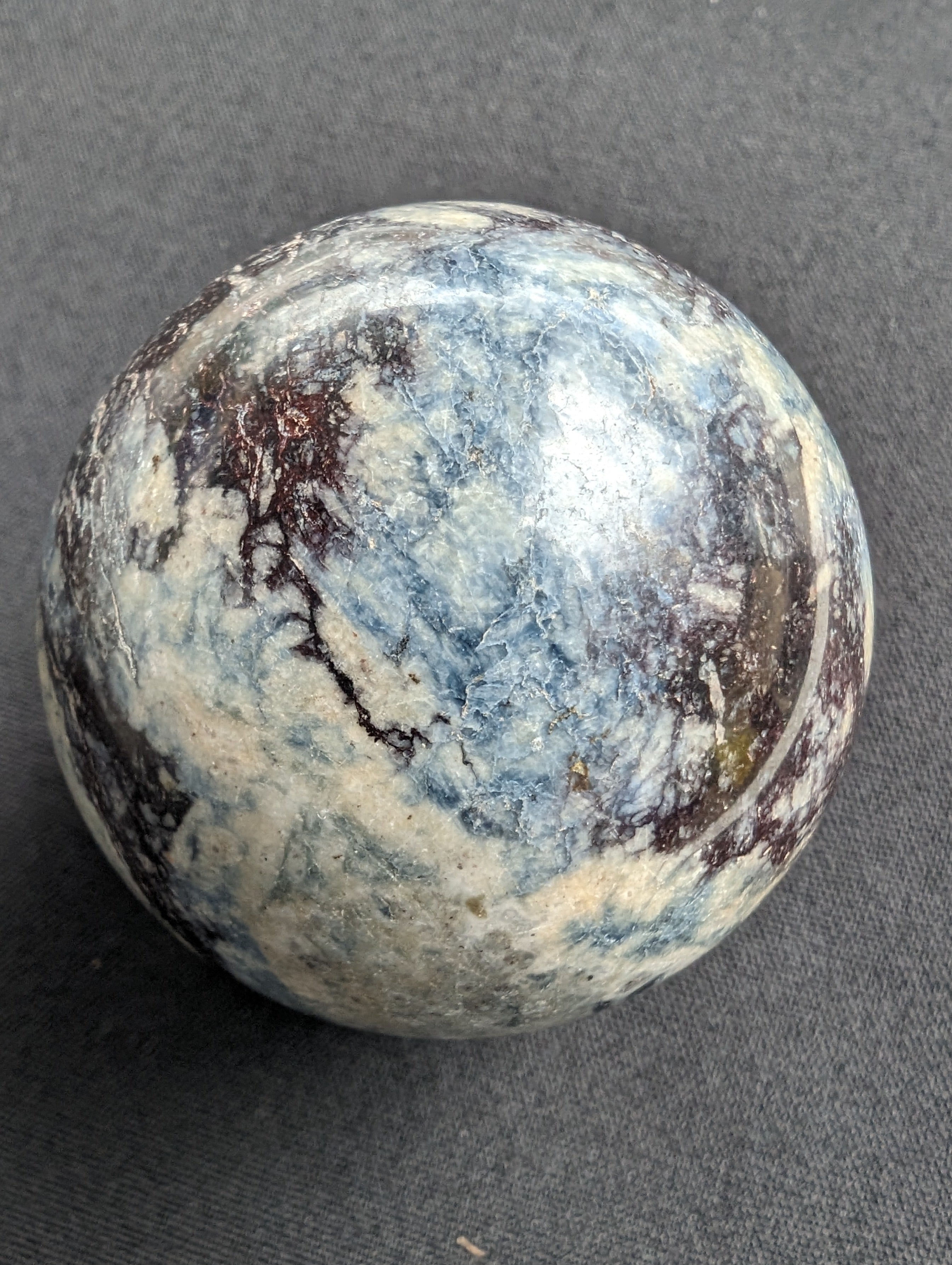 Pietersite sphere 209g Rocks and Things