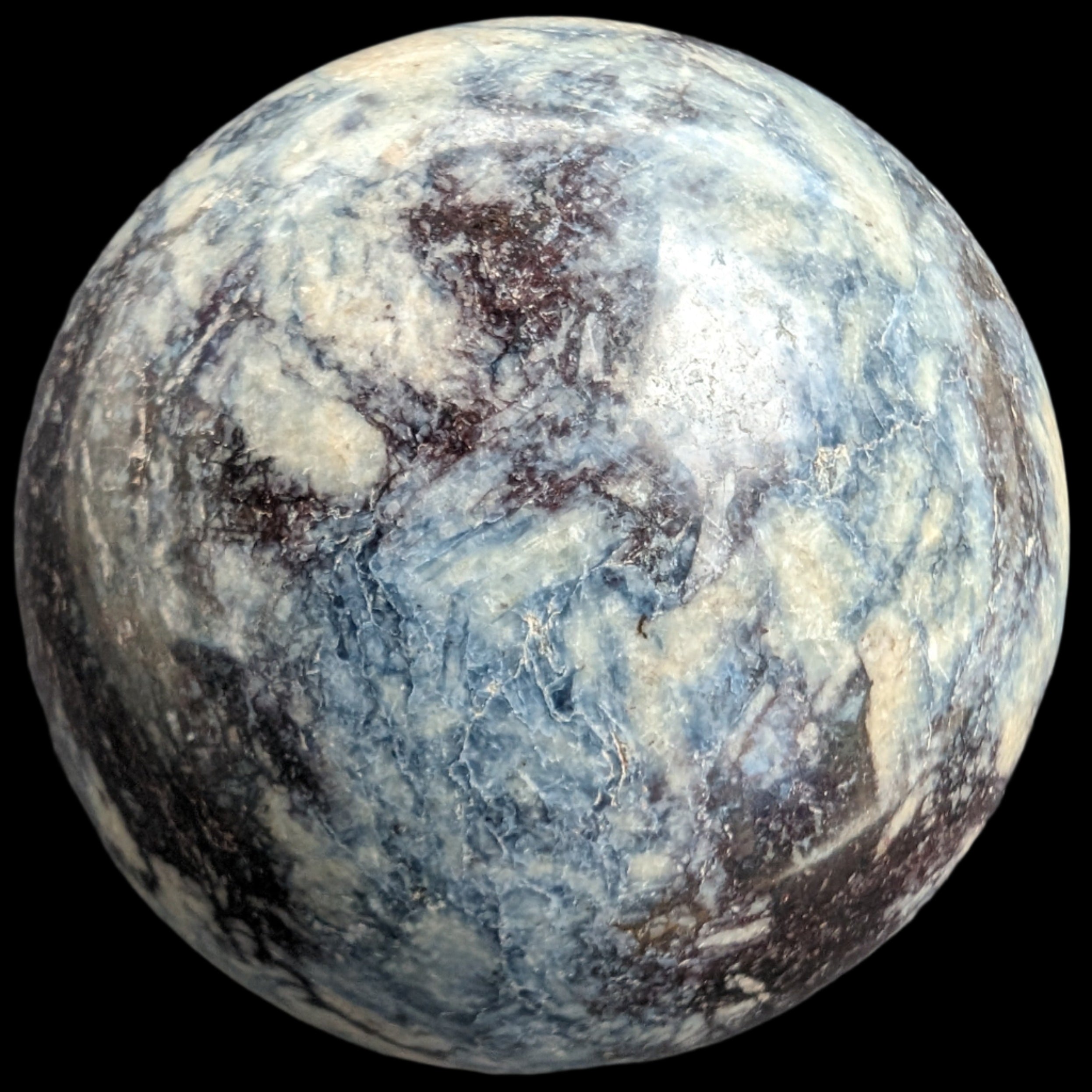 Pietersite sphere 209g in sunshine - Rocks and Things Store