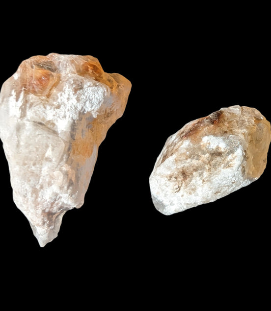 Citrine 2 crystals from Himalaya 7-9g in sunshine