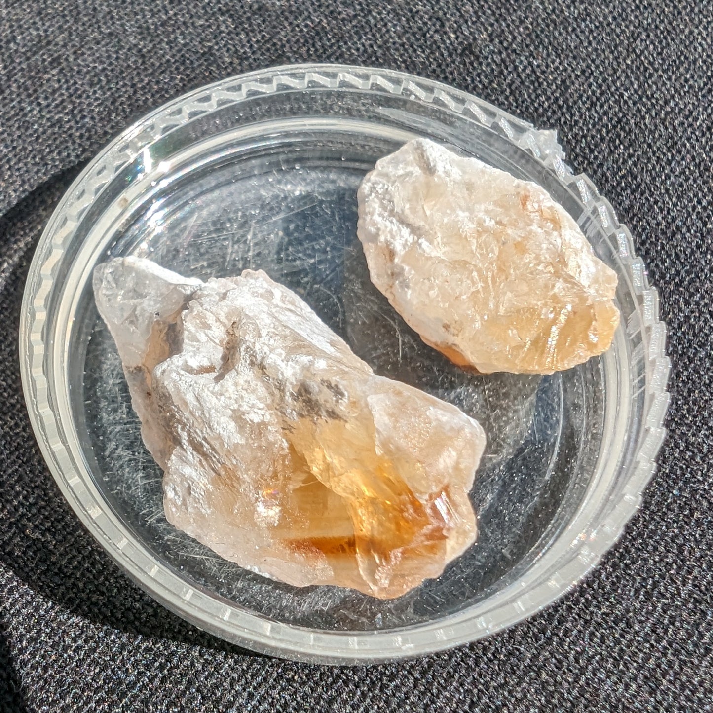Citrine 2 crystals from Himalaya 7-9g