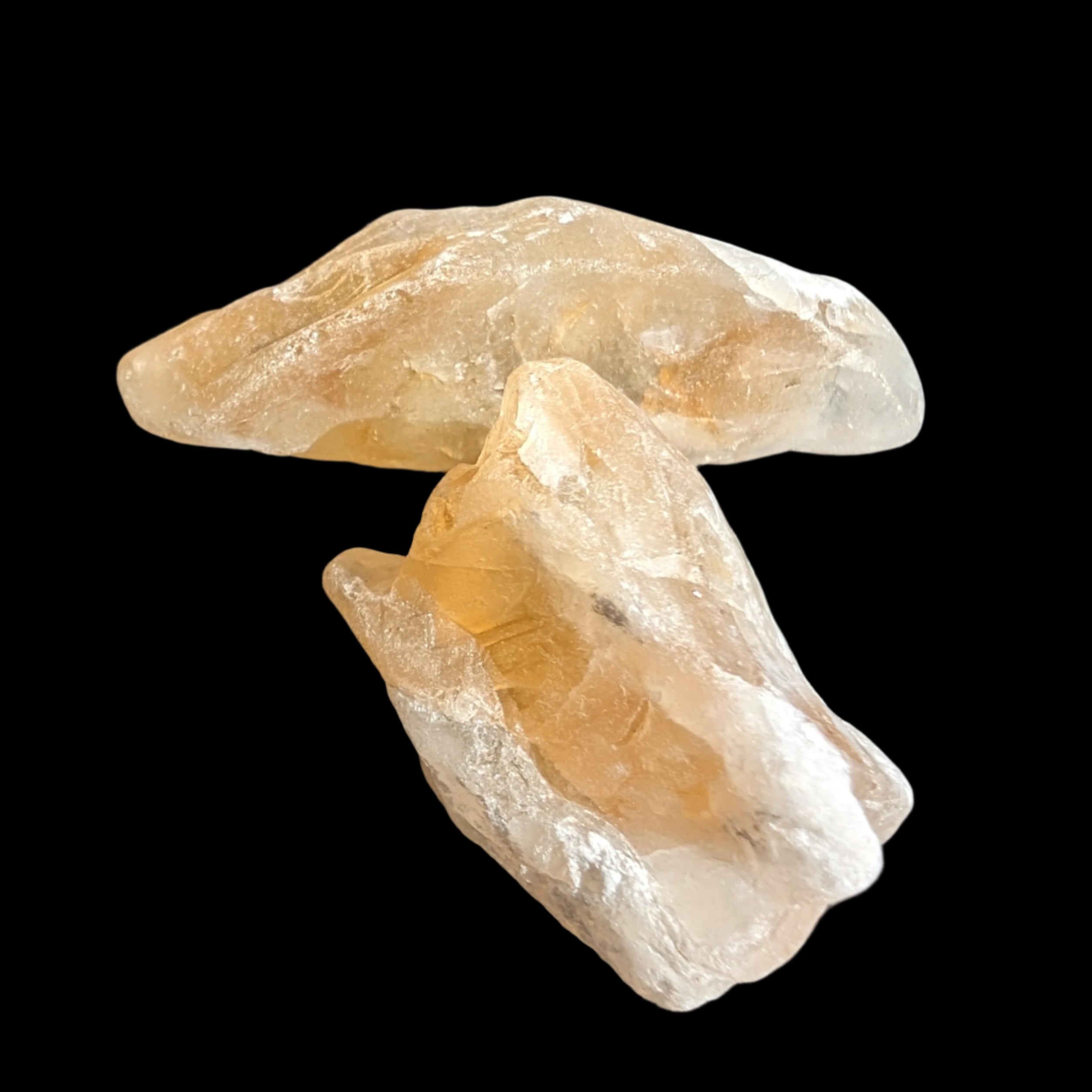 Citrine 2 crystals from Himalaya 7-9g in sunshine