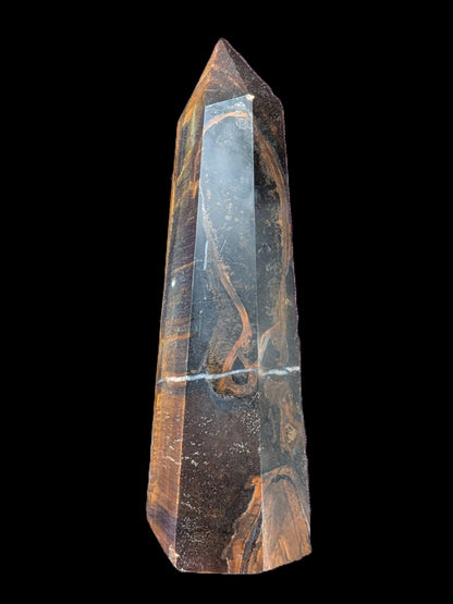 Golden with Blue Tigers Eye obelisk 290g