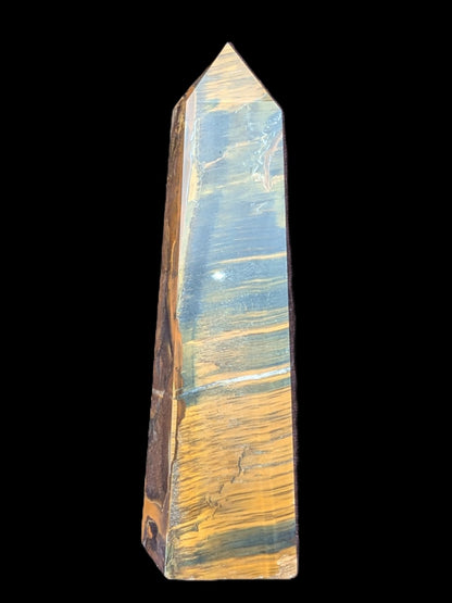 Golden with Blue Tigers Eye obelisk 290g