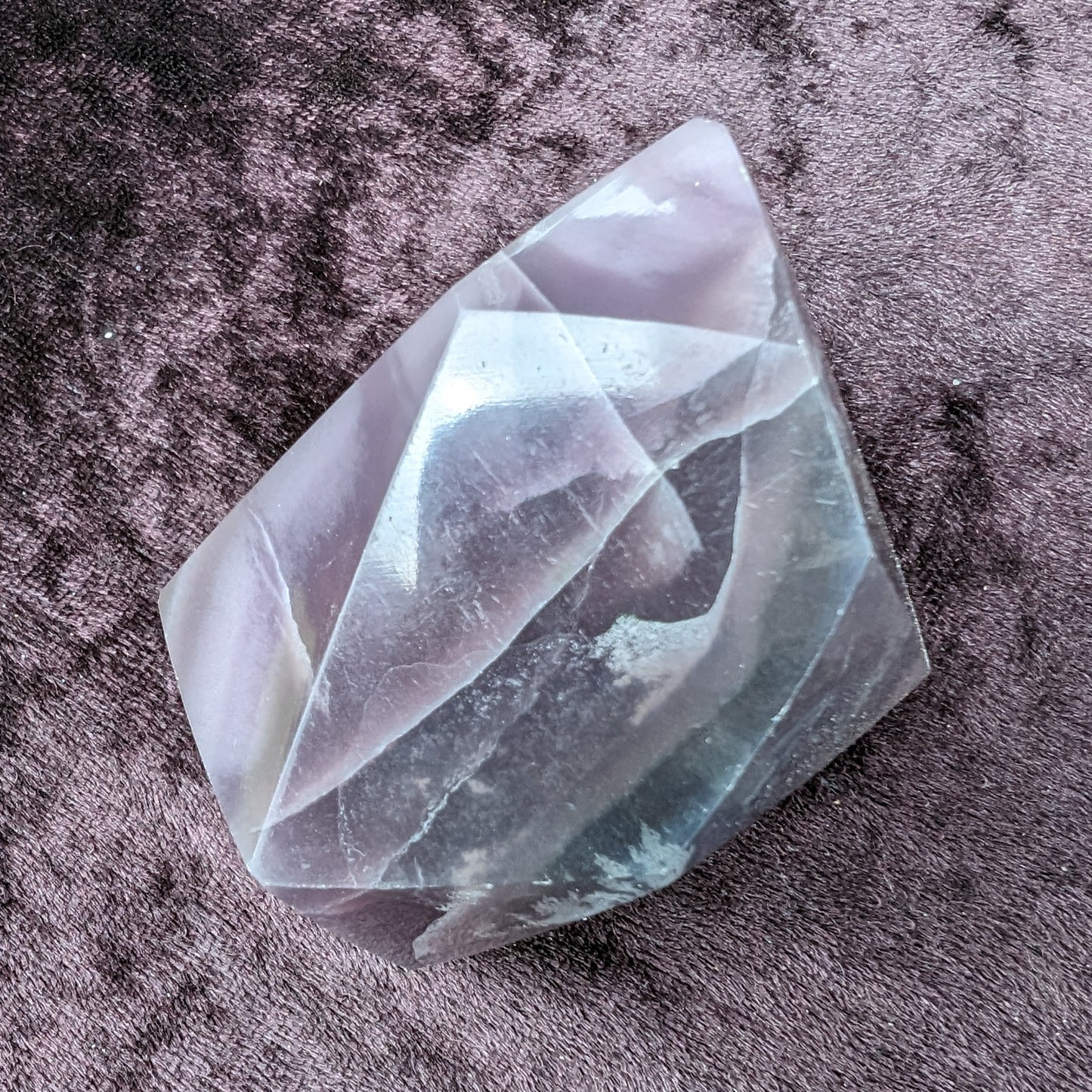 Purple Fluorite polygon 226g