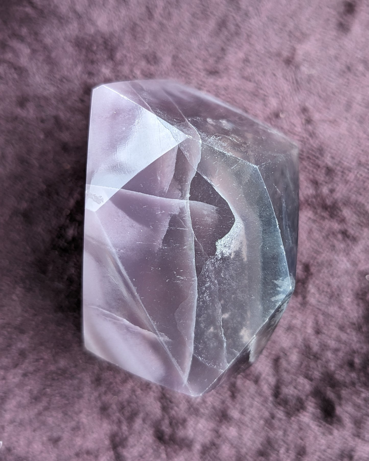 Purple Fluorite polygon 226g Rocks and Things