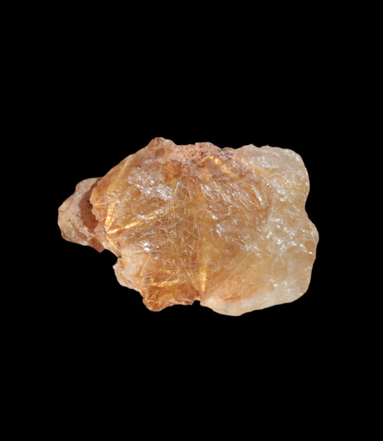 Golden Hair Rutile Quartz crystal 26g in sunlight - Rocks and Things Store