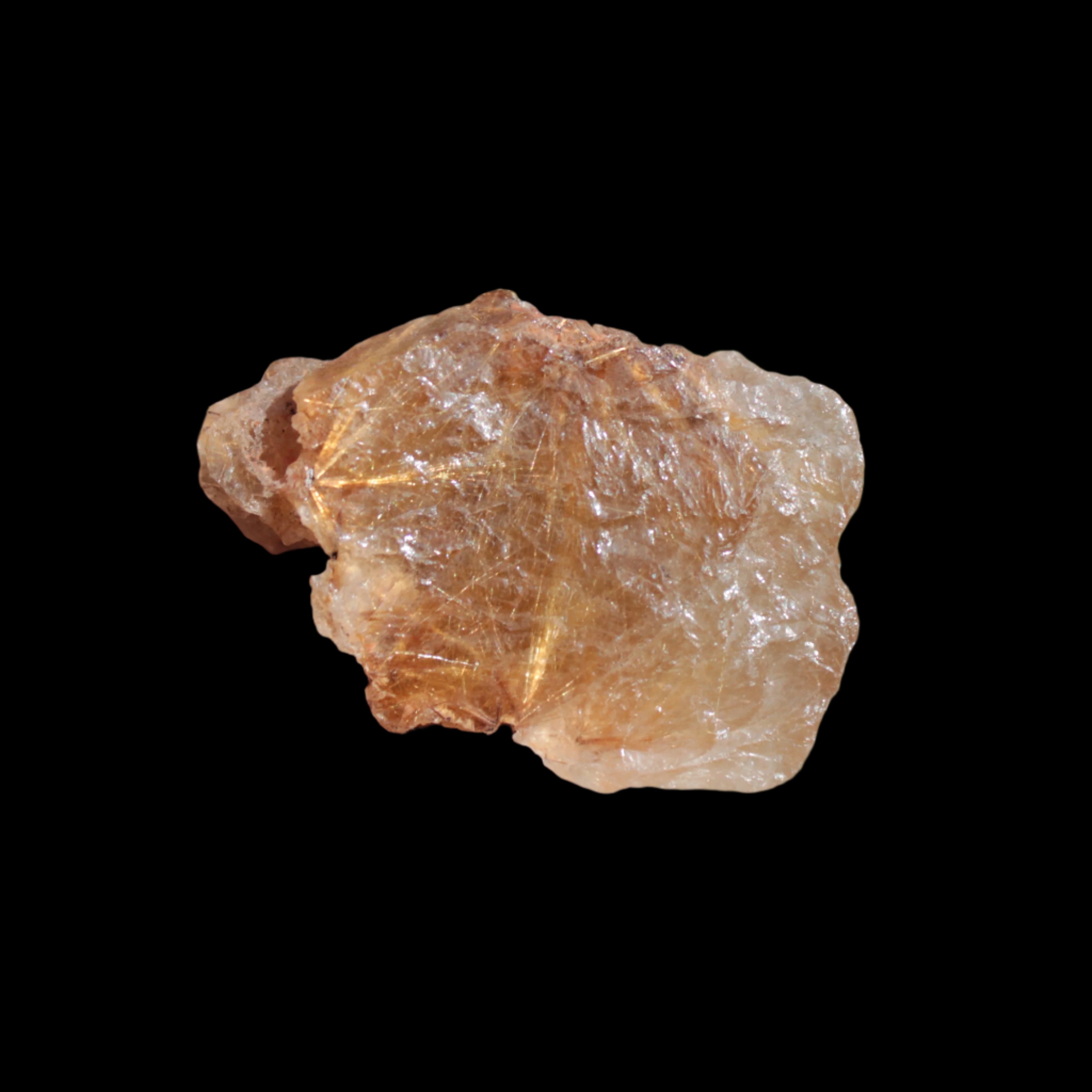 Golden Hair Rutile Quartz crystal 26g in sunlight - Rocks and Things Store