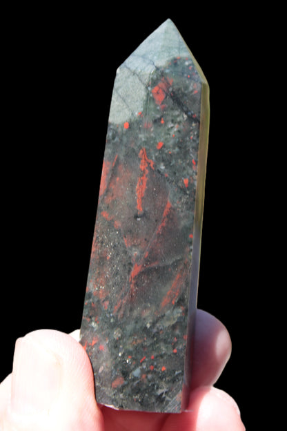 African Bloodstone wand 53g Rocks and Things